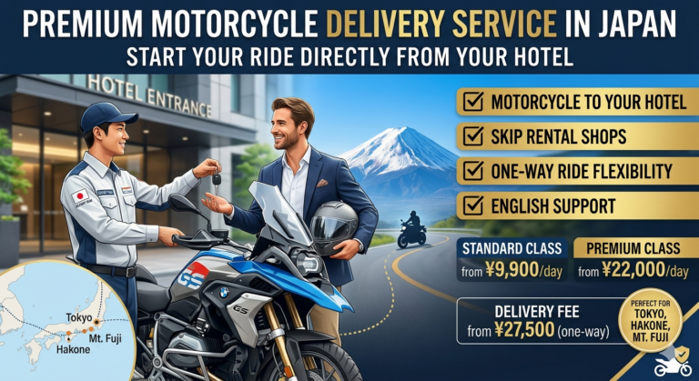 motorcycle rental Japan Delivery